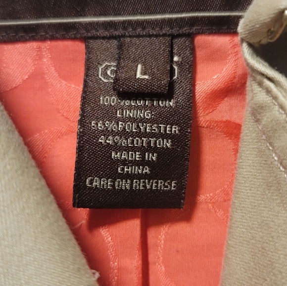 Coach Trench Coat Khaki Size L - Picture 3 of 6